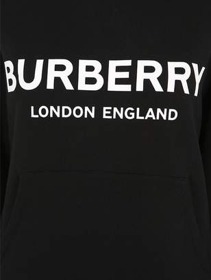 Burberry Logo Print Cotton Sweatshirt Hoodie
