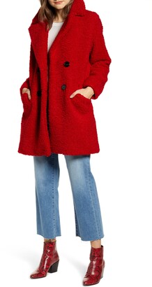 kenneth cole teddy bear hooded coat