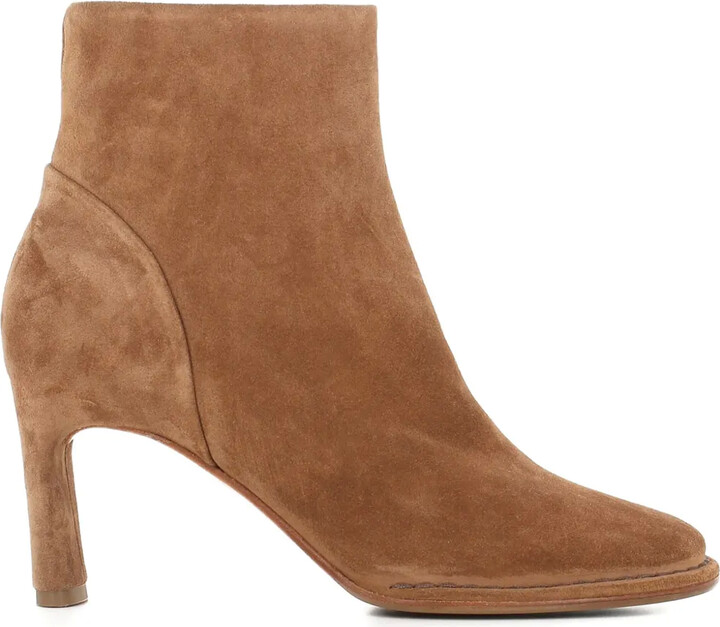 Del Carlo 75mm Suede Zip Boots