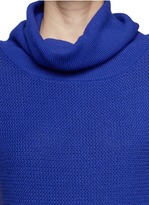 Thumbnail for your product : Nobrand Ribbed turtle neck short sleeve sweater