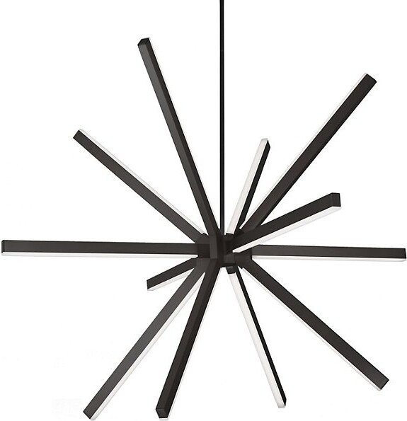 Kuzco Lighting Sirius LED Chandelier in Black, Size: Small