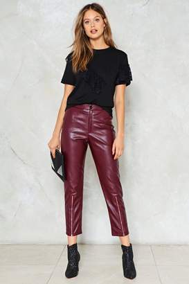 Nasty Gal Just Ride Faux Leather Pants