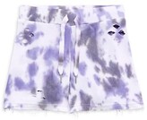 Thumbnail for your product : Flowers by Zoe Girl's Distressed Tie-Dye Shorts