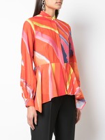 Thumbnail for your product : Natori Abstract Print Peplum Shirt
