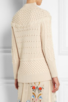 Thumbnail for your product : Temperley London Magdalena cable-knit merino wool sweater