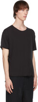Thumbnail for your product : Blackmerle Black Raw Scallop Hem T-Shirt