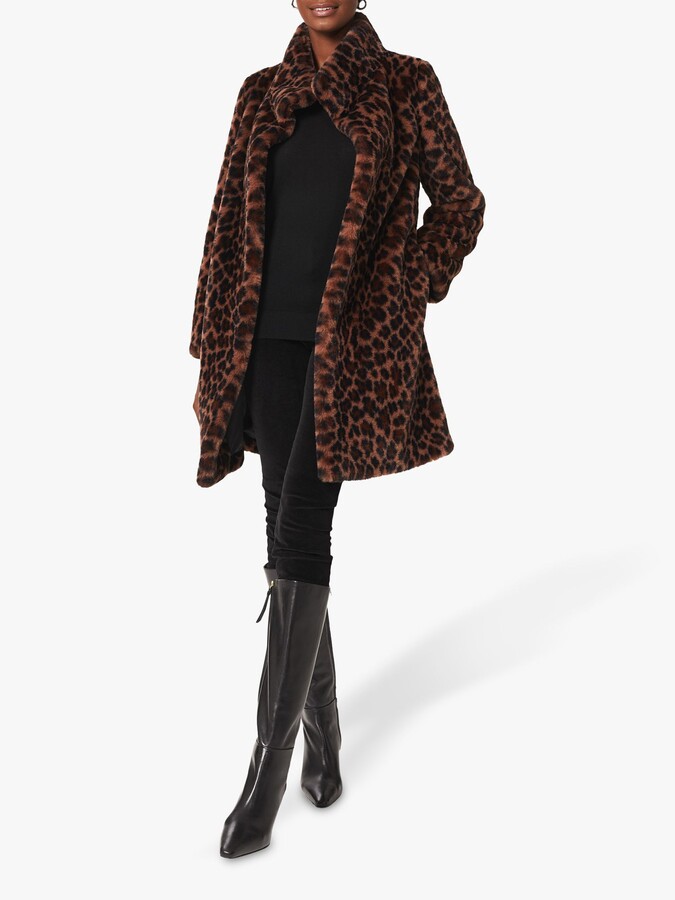 fake leopard coat