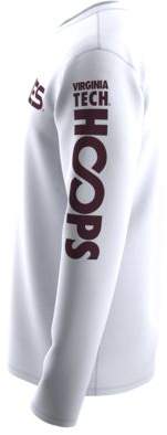 Nike College Bench Legend (Virginia Tech) Men's Long Sleeve T-Shirt Size XL (White) - Clearance Sale