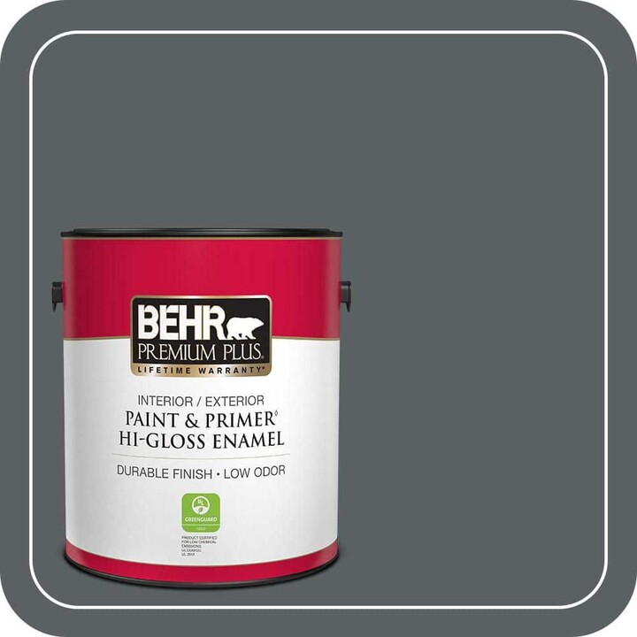 BEHR PREMIUM PLUS 1 gal. #720F-6 Paramount Hi-Gloss Enamel Interior/Exterior Paint & Primer