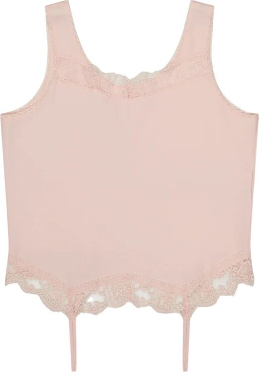 MM6 MAISON MARGIELA Mirrored Lace Slip Top