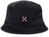 Thumbnail for your product : Off-White Bucket Hat in Black & Fuchsia | FWRD