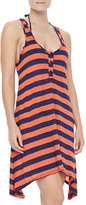 Thumbnail for your product : Splendid Marcel Striped Arched-Hem Coverup Dress