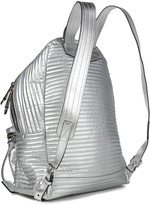 Thumbnail for your product : Moschino Embossed Metallic Shell Backpack