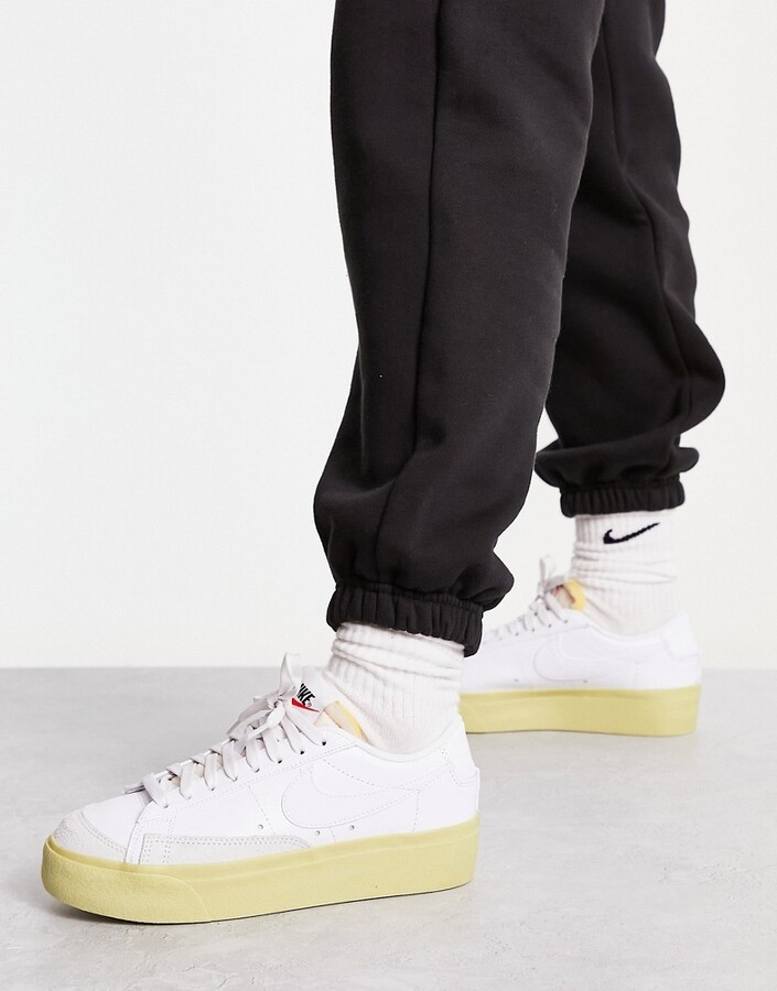 blazer low platform sneakers
