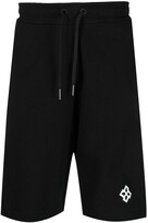 Thumbnail for your product : Tagliatore Logo-Print Cotton Track Shorts