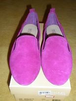 Thumbnail for your product : Michael Kors Merritt Slip On Flat Shoes Moccasin Pomegranate Suede Multiple Sz