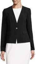 Thumbnail for your product : Karl Lagerfeld Paris One-Button Crepe Blazer