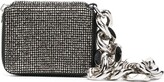 Thumbnail for your product : Kara Chain-Link Detail Crystal-Embellished Mini Bag