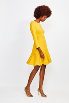 Thumbnail for your product : Karen Millen Long Sleeve Ruffle Hem Top Stitch Dress