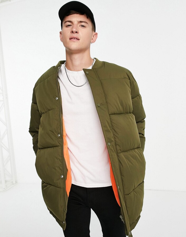 premium down quilt bomber jacket