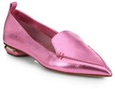 Thumbnail for your product : Nicholas Kirkwood Metallic Leather Loafers