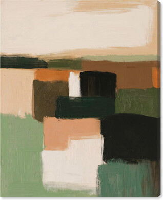 Art Remedy Underbrush Musings I Canvas Midcentury Abstracts