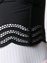 Thumbnail for your product : P.A.R.O.S.H. Lace Style Trimmed Cotton Blend Bustier