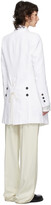 Thumbnail for your product : Ann Demeulemeester White Cotton & Linen Coat