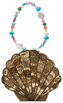 Thumbnail for your product : Rixo Sacha sequin-embellished shell bracelet bag