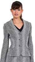 Thumbnail for your product : Kay Unger Leopard Print Long Sleeve Jacket