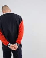 Thumbnail for your product : ASOS Design Oversized Sweatshirt With Woven And Mesh Panels