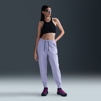nike tech pants purple