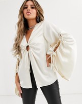 Thumbnail for your product : Significant Other dusk blouse with flare sleeves