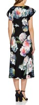 Thumbnail for your product : Adrianna Papell Floral Fit & Flare Crepe de Chine Midi Dress