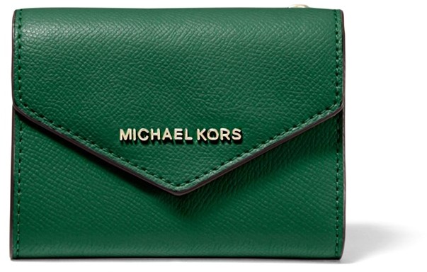michael kors medium crossgrain leather envelope wallet