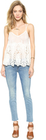 Thumbnail for your product : Mother Looker Skinny Ankle Fray Jeans