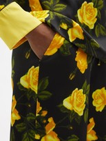Thumbnail for your product : Richard Quinn Floral-print Silk-satin Pyjamas - Yellow Multi