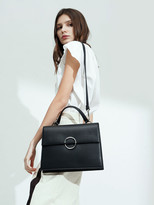 Thumbnail for your product : Charles & Keith Ring Detail Large Top Handle Bag