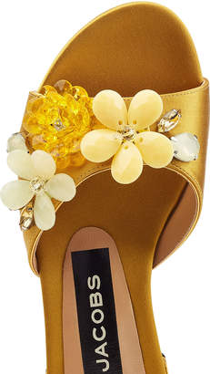 Marc Jacobs Clara Embellished Satin Sandals