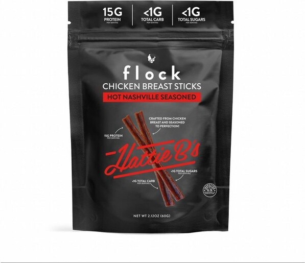 Flock Foods Hattie BS Nashville Hot Chicken Sticks - 2.12oz