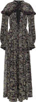 Thumbnail for your product : Giambattista Valli Cape-effect Embellished Printed Silk-voile Maxi Dress