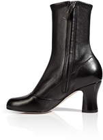 Thumbnail for your product : Marc Jacobs Stretch Leather Ankle Boots in Black