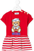 Thumbnail for your product : Moschino Kids bear print ruffled T-shirt