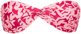 Thumbnail for your product : Vix Paula Hermanny Twisted Printed Bandeau Bikini Top