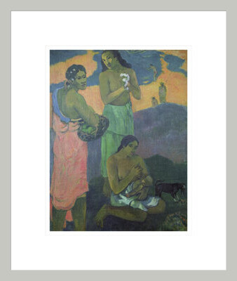 Red Barrel Studio Maternity or Three Women on the Seashore by Paul Gauguin - Framed Giclee Print
