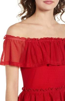 The Fifth Label National Ruffle Off the Shoulder Dress