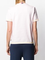 Thumbnail for your product : Thom Browne contrast-stitch logo-patch T-shirt