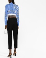 Thumbnail for your product : Versace Jeans Couture Logo-Print Cropped Shirt