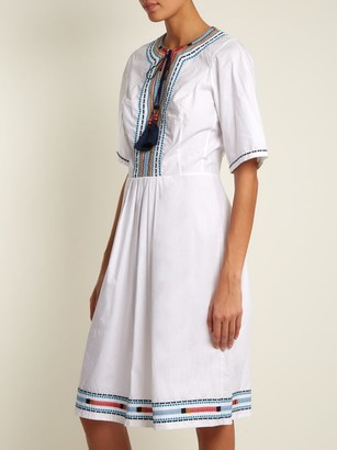 Talitha Collection Anita Embroidered Cotton Dress - White