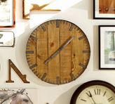 Thumbnail for your product : Pottery Barn Rustic Wood Wall Clock